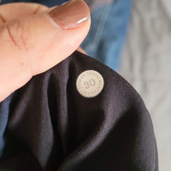 Lululemon Commission Slim Fit Pants Size 30 Golf Stretch Chino Navy Blue M5AF2S - Picture 3 of 8